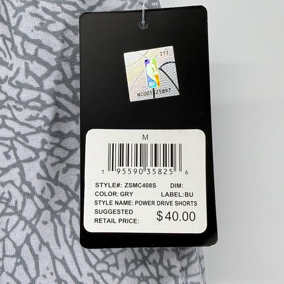 NBA Basketball Power Drive Shorts Mens Size Medium Gray Athleisure Athletic Gym - Picture 7 of 16